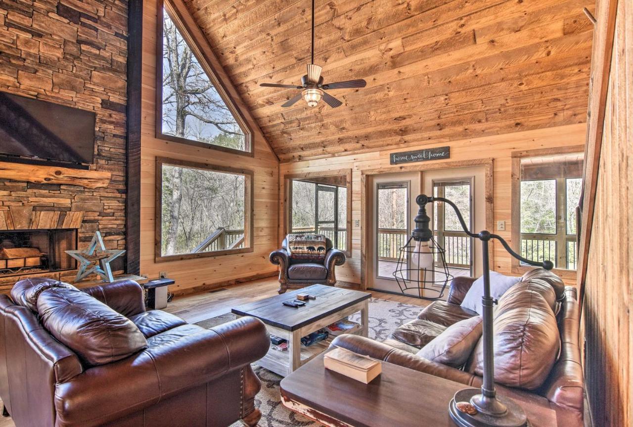 Modern Murphy Cabin With Nottely River Views! 외부 사진