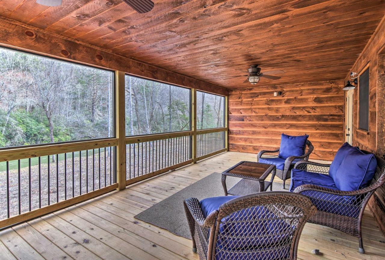Modern Murphy Cabin With Nottely River Views! 외부 사진
